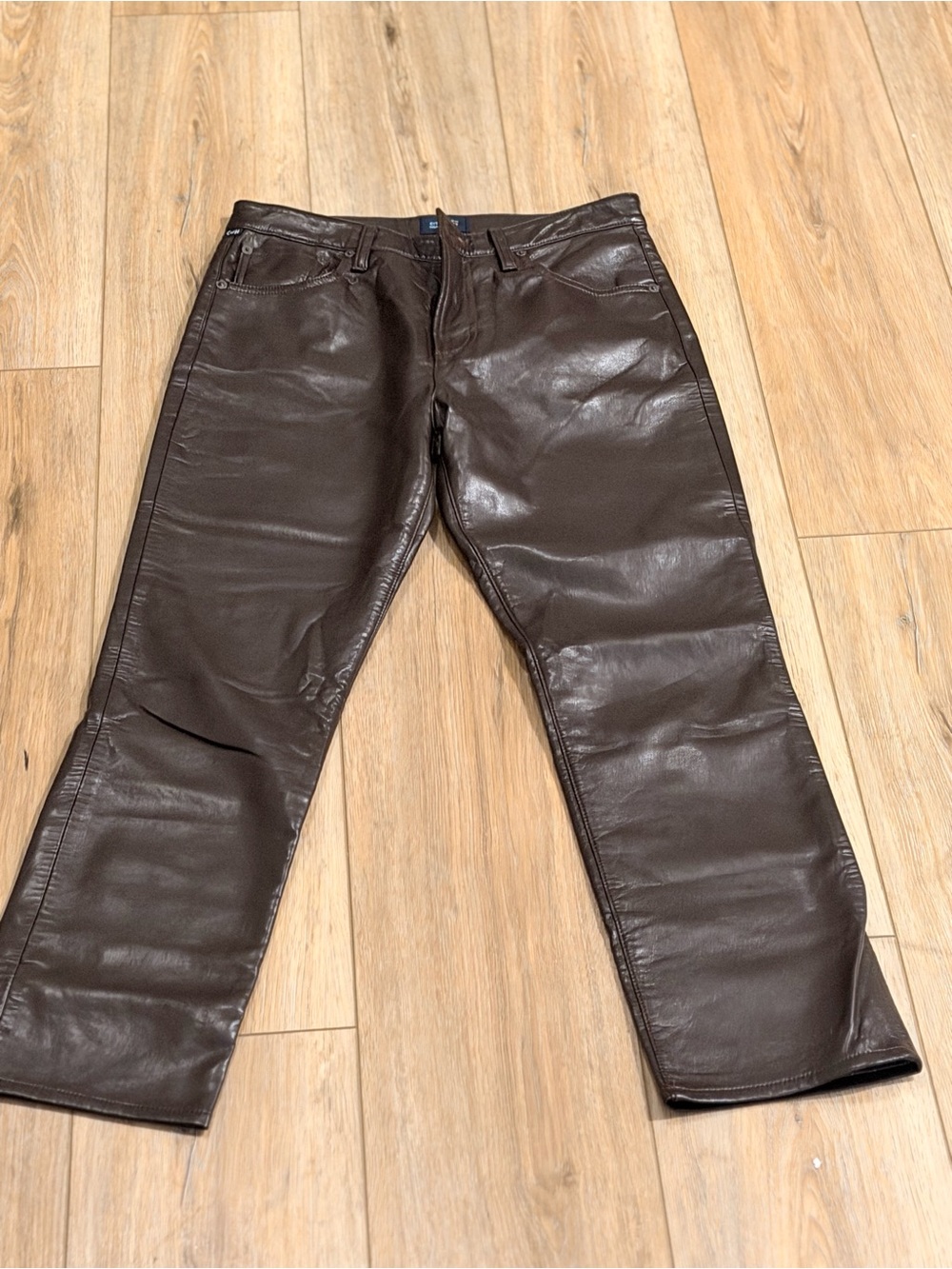 Citizens of Humanity Womens Brown Faux Leather pants 
NWOT